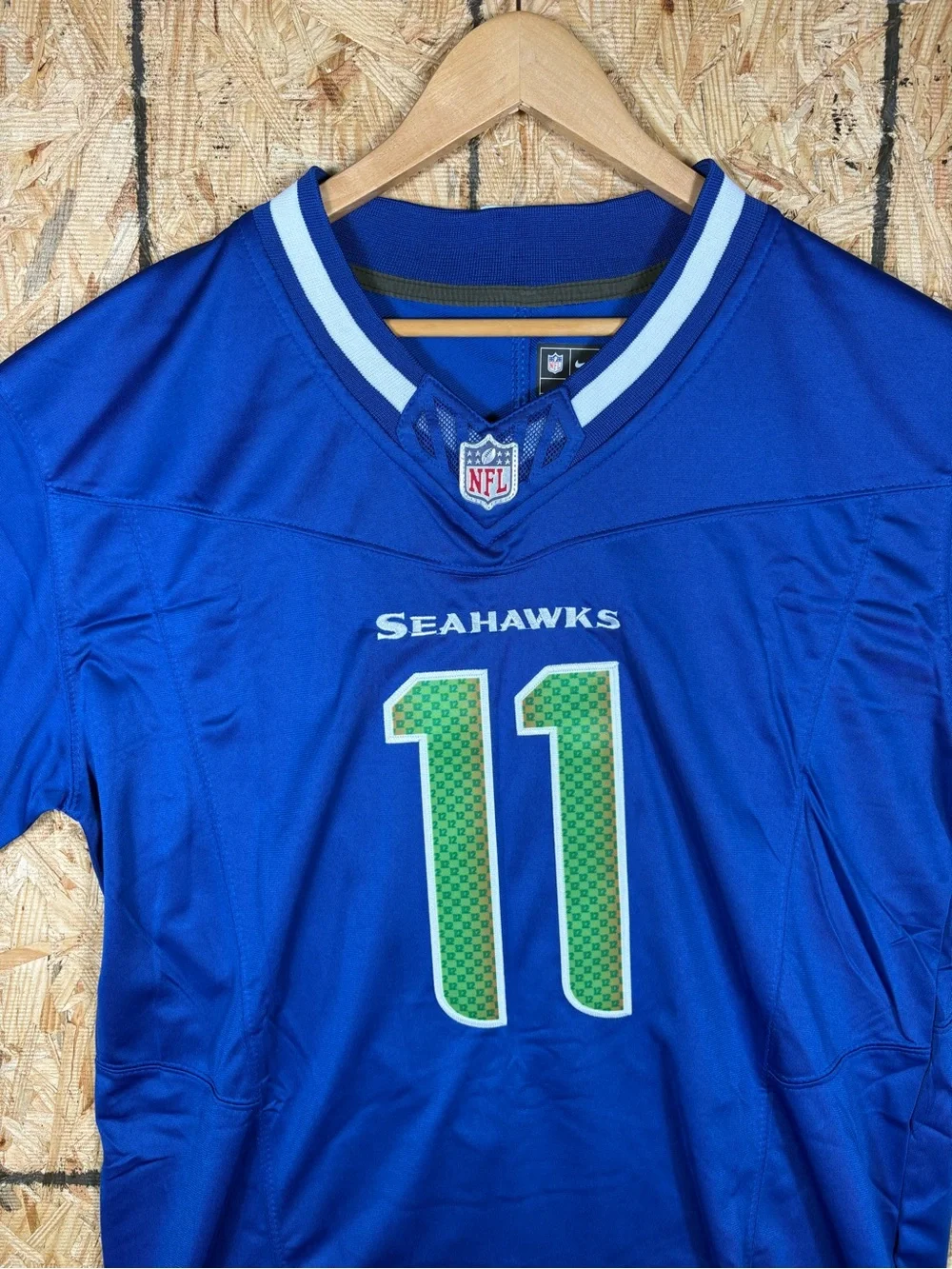 Seattle Seahawks #11 Jaxon Smith-Njigba Men's Jersey Royal Blue - XXL